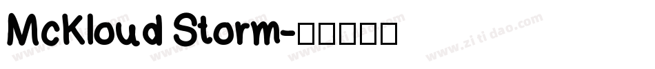McKloud Storm字体转换